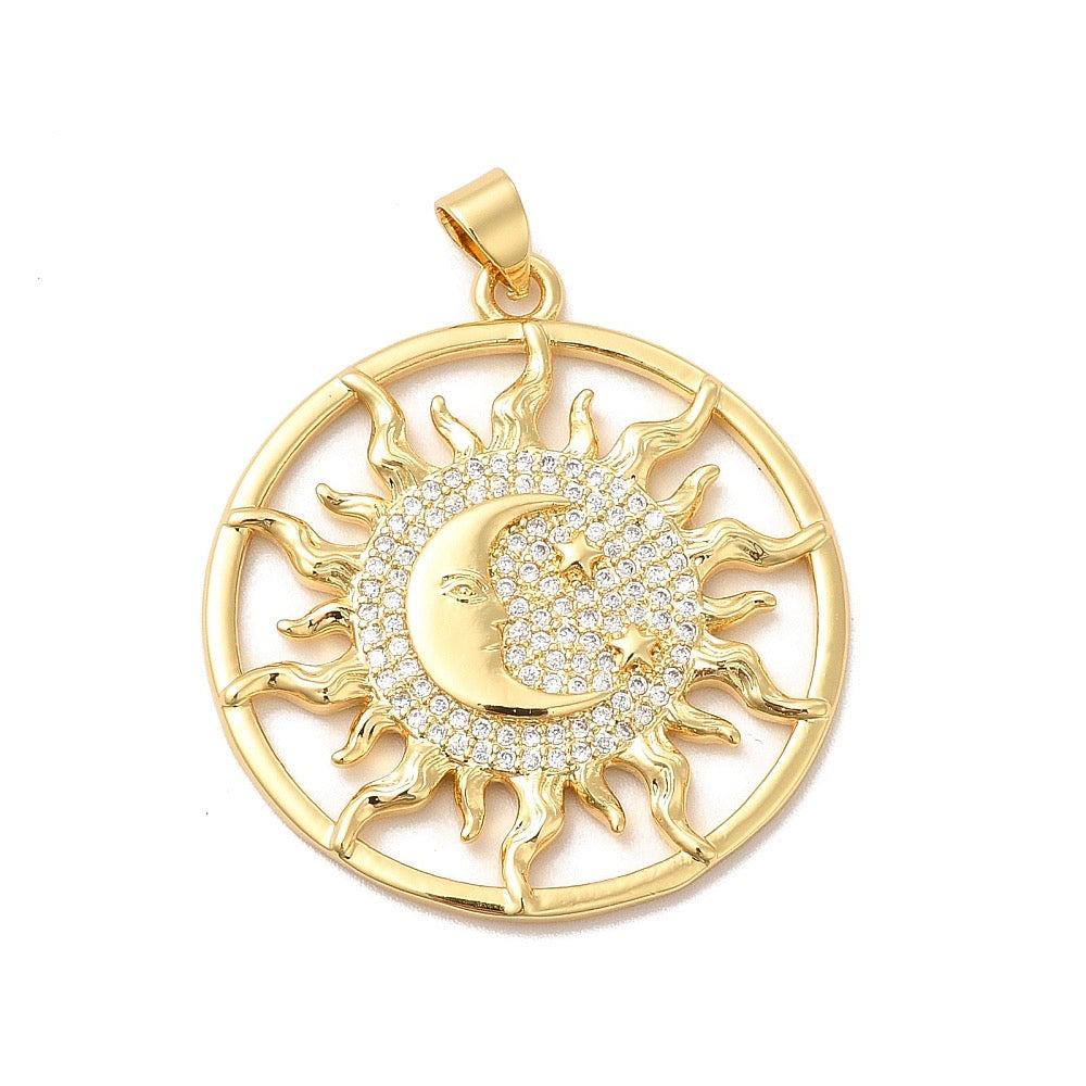 Charms redondo de luna